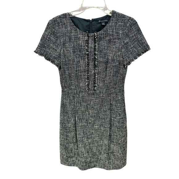 Brooks Brothers Women's Tweed Dress Fringe Detail Career Office Party - Picture 1 of 7